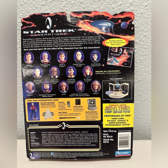 Vintage Star Trek Generations Captain Jean-Luc Picard Action Figure - Picture 2 of 4